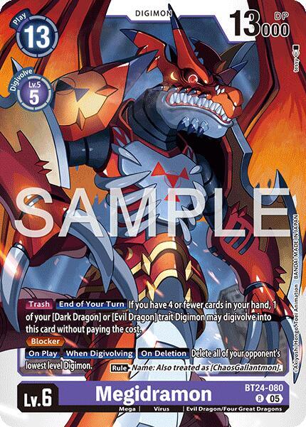 Megidramon BT24-080 R (Time Stranger)  - Foil