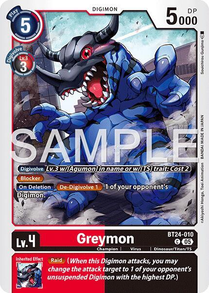 Greymon BT24-010 C (Time Stranger) 