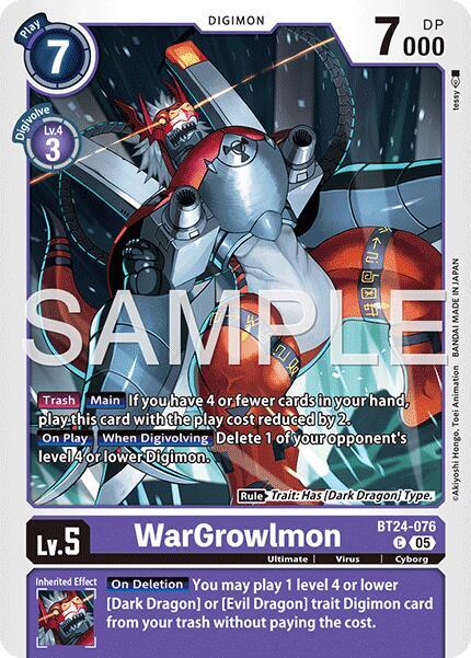 WarGrowlmon BT24-076 C (Time Stranger) 