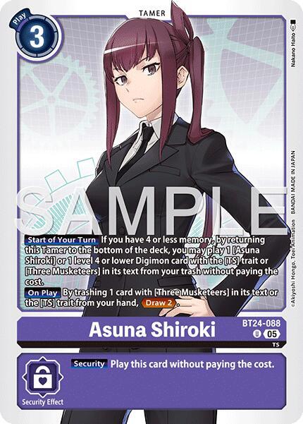Asuna Shiroki BT24-088 UC (Time Stranger) 
