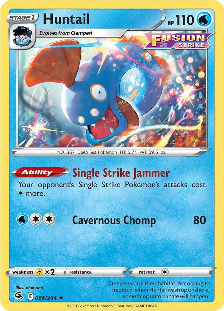 Huntail 066/264 (SWSH08: Fusion Strike) 