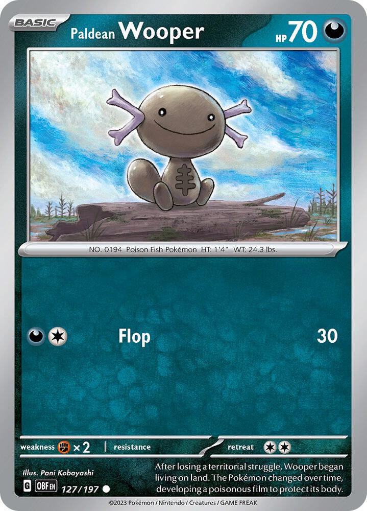 Paldean Wooper 127/197 (SV03: Obsidian Flames) 