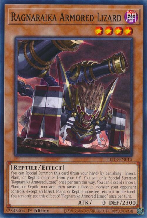 Ragnaraika Armored Lizard LEDE-EN015 (Legacy of Destruction)  - 1st Edition