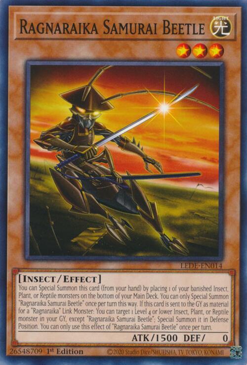 Ragnaraika Samurai Beetle LEDE-EN014 (Legacy of Destruction)  - 1st Edition