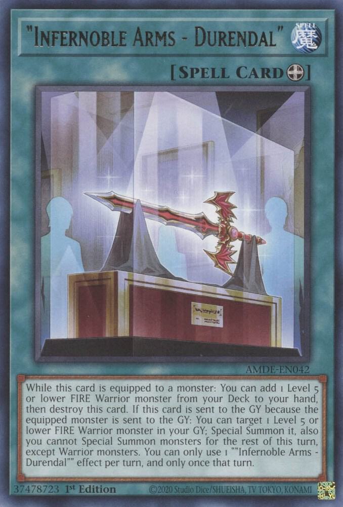 "Infernoble Arms - Durendal" AMDE-EN042 (Amazing Defenders)  - 1st Edition