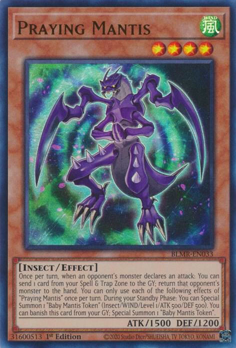 Praying Mantis BLMR-EN033 (Battles of Legend: Monstrous Revenge)  - 1st Edition