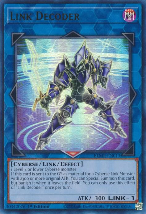 Link Decoder BLMR-EN013 (Battles of Legend: Monstrous Revenge)  - 1st Edition
