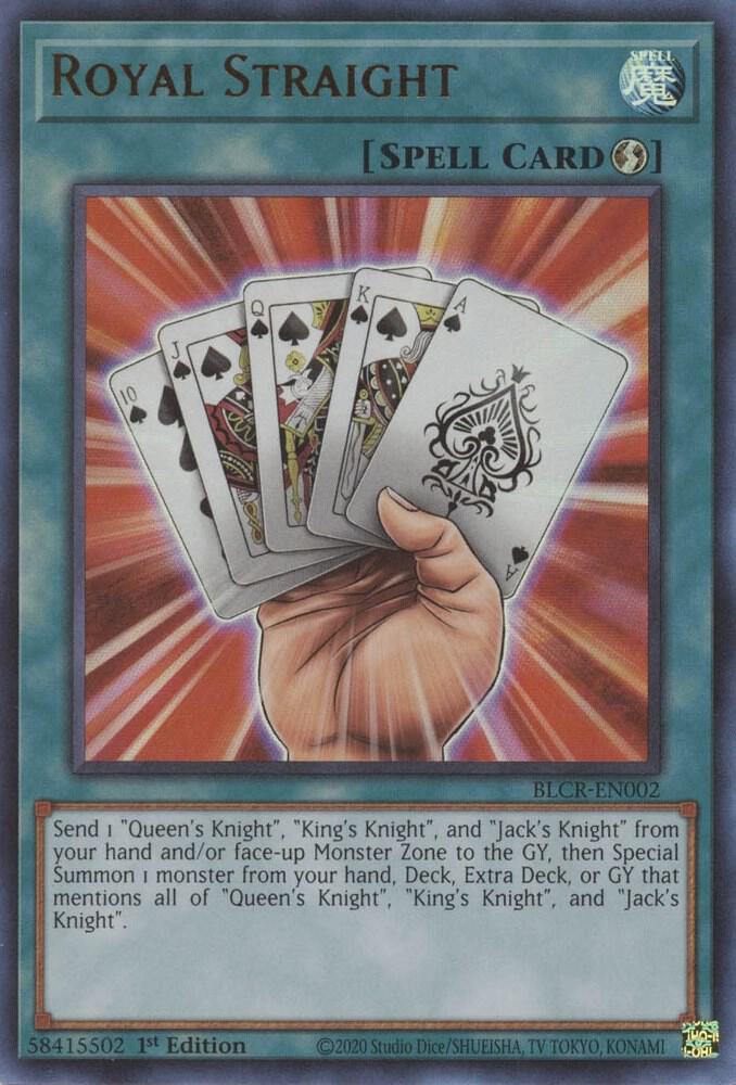 Royal Straight BLCR-EN002 (Battles of Legend: Crystal Revenge)  - 1st Edition