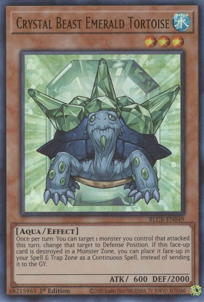 Crystal Beast Emerald Tortoise BLCR-EN049 (Battles of Legend: Crystal Revenge)  - 1st Edition