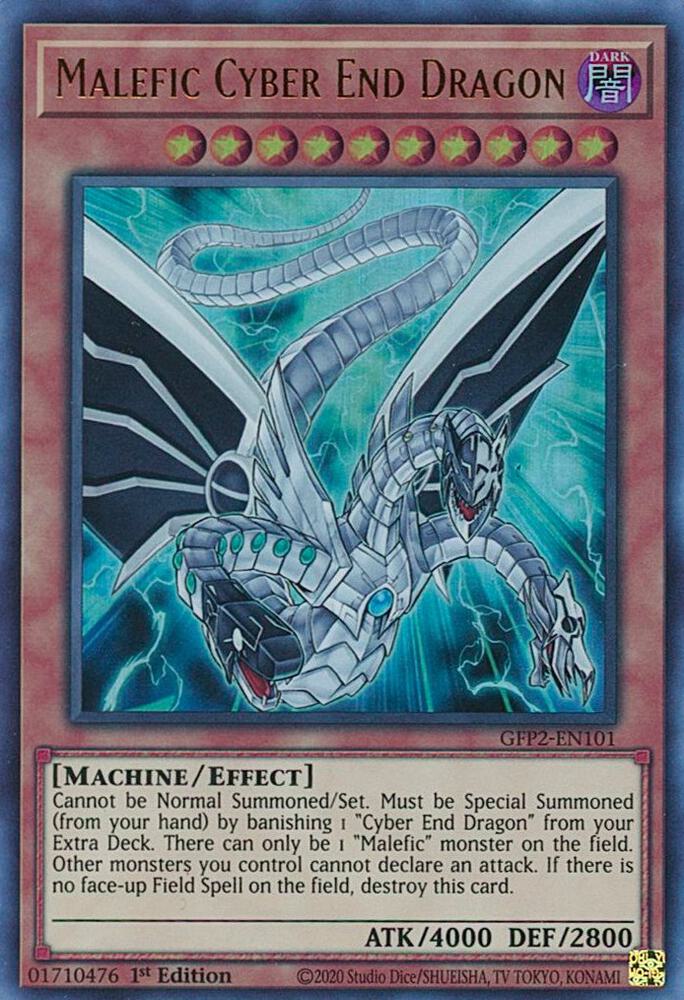 Malefic Cyber End Dragon GFP2-EN101 (Ghosts From the Past: The 2nd Haunting)  - 1st Edition
