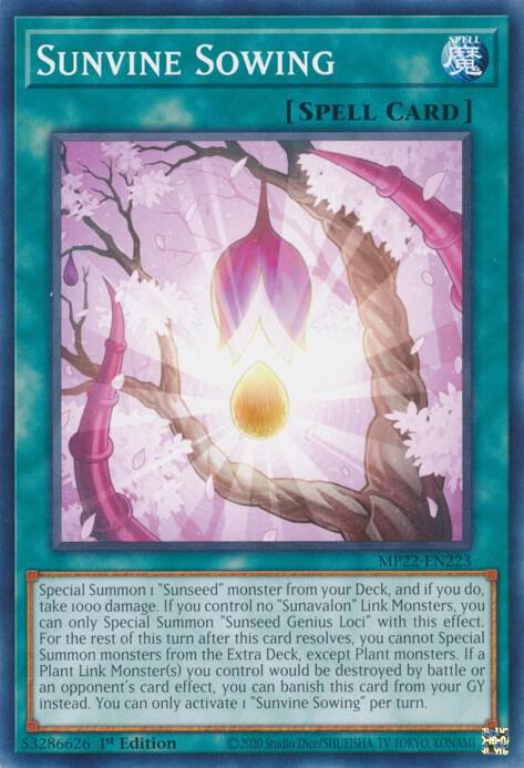 Sunvine Sowing MP22-EN223 (2022 Tin of the Pharaoh's Gods)  - 1st Edition