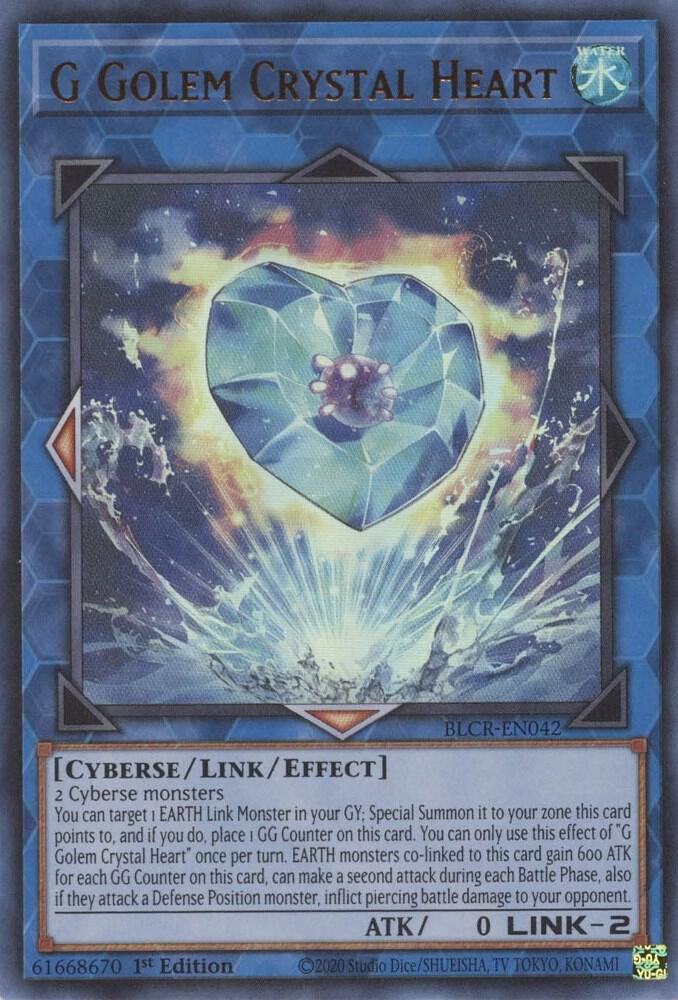 G Golem Crystal Heart BLCR-EN042 (Battles of Legend: Crystal Revenge)  - 1st Edition