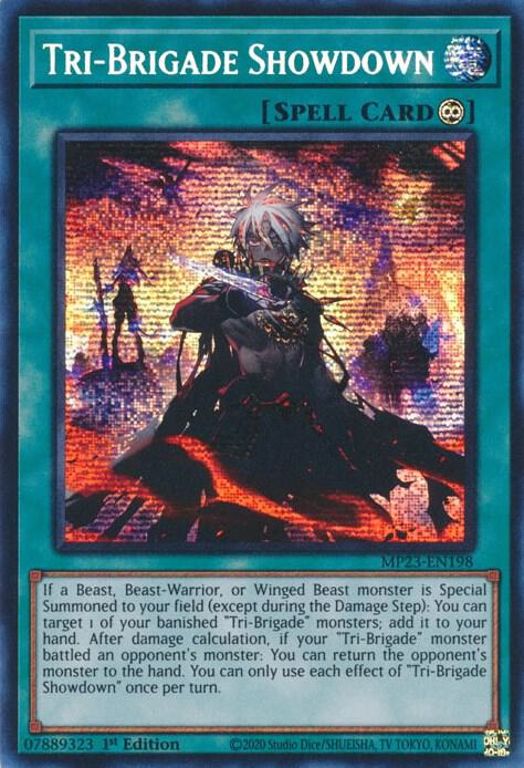 Tri Brigade Showdown MP23-EN198 (25th Anniversary Tin: Dueling Heroes Mega Pack)  - 1st Edition