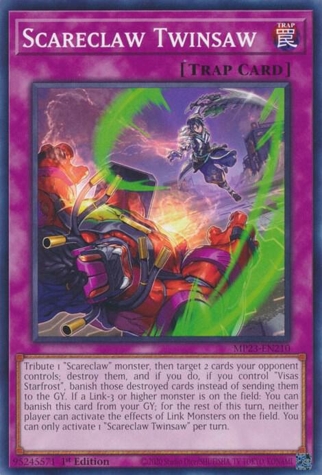 Scareclaw Twinsaw MP23-EN210 (25th Anniversary Tin: Dueling Heroes Mega Pack)  - 1st Edition