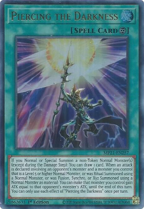Piercing the Darkness MP21-EN257 (2021 Tin of Ancient Battles)  - 1st Edition