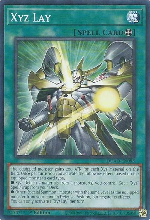 Xyz Lay DUAD-EN088 (Duelist's Advance)  - 1st Edition