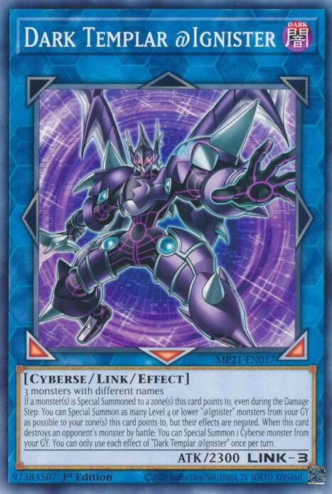 Dark Templar Ignister MP21-EN017 (2021 Tin of Ancient Battles)  - 1st Edition