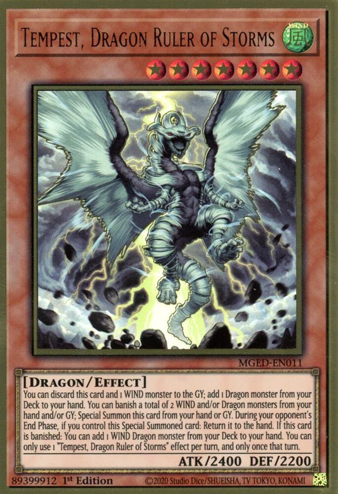 Tempest Dragon Ruler of Storms MGED-EN011 (Maximum Gold: El Dorado)  - 1st Edition