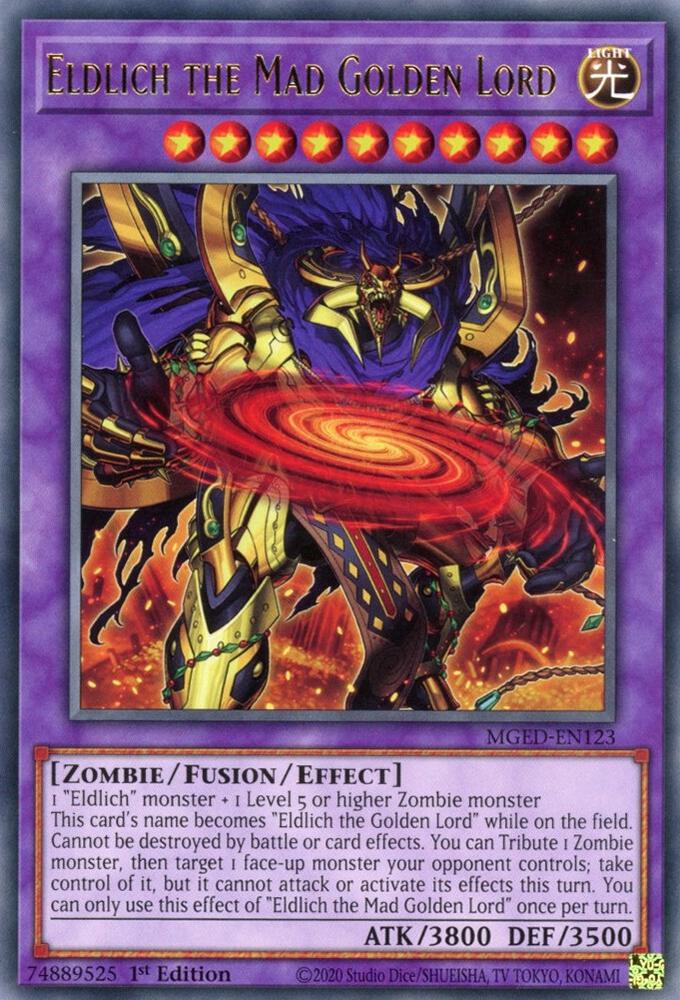 Eldlich the Mad Golden Lord MGED-EN123 (Maximum Gold: El Dorado)  - 1st Edition