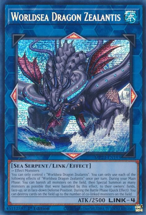 Worldsea Dragon Zealantis MP23-EN193 (25th Anniversary Tin: Dueling Heroes Mega Pack)  - 1st Edition