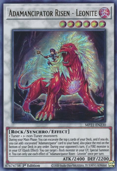 Adamancipator Risen Leonite MP21-EN230 (2021 Tin of Ancient Battles)  - 1st Edition