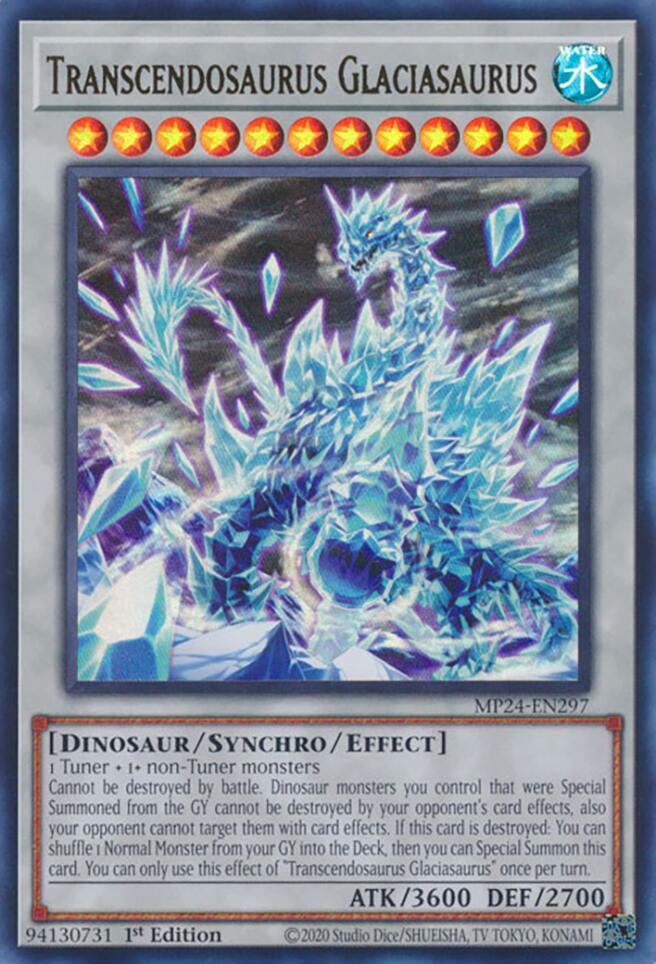 Transcendosaurus Glaciasaurus MP24-EN297 (25th Anniversary Tin: Dueling Mirrors)  - 1st Edition