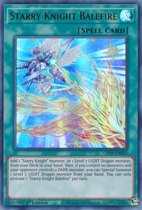 Starry Knight Balefire GFTP-EN031 (Ghosts From the Past)  - 1st Edition