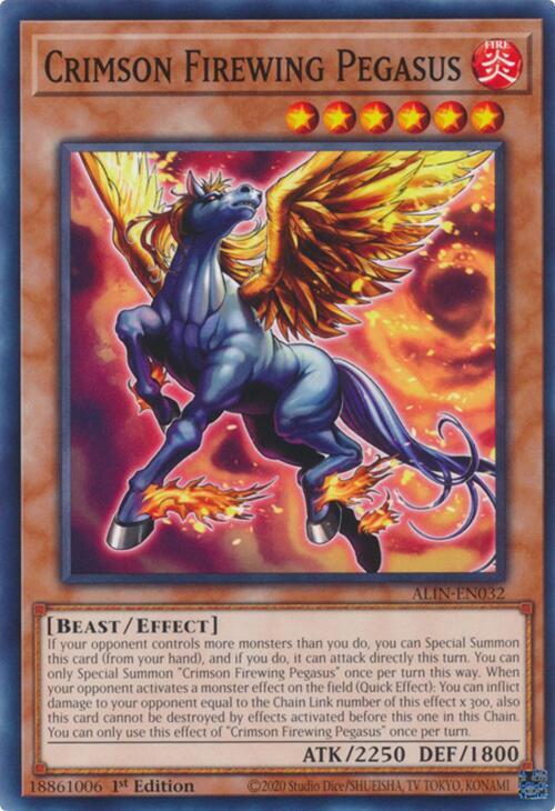 Crimson Firewing Pegasus ALIN-EN032 (Alliance Insight)  - 1st Edition