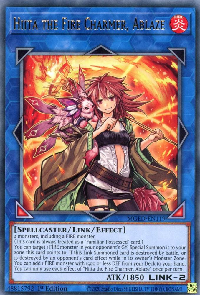 Hiita the Fire Charmer Ablaze MGED-EN119 (Maximum Gold: El Dorado)  - 1st Edition