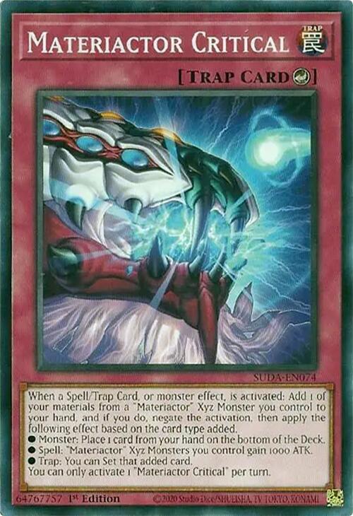 Materiactor Critical SUDA-EN074 (Supreme Darkness)  - 1st Edition