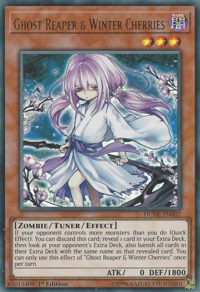Ghost Reaper and Winter Cherries DUDE-EN002 (Duel Devastator)  - 1st Edition