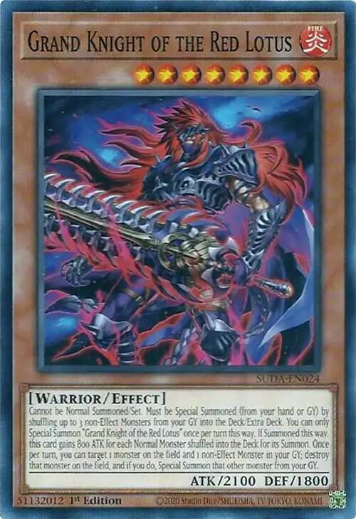 Grand Knight of the Red Lotus SUDA-EN024 (Supreme Darkness)  - 1st Edition