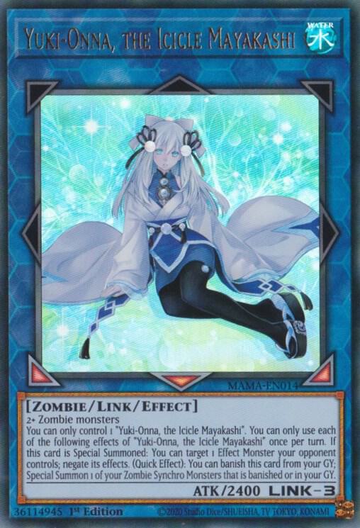 Yuki-Onna, the Icicle Mayakashi MAMA-EN014 (Magnificent Mavens)  - 1st Edition