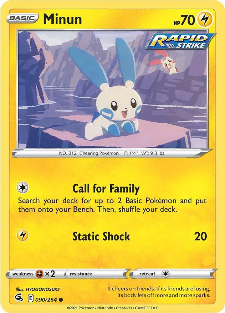 Minun 090/264 (SWSH08: Fusion Strike) 