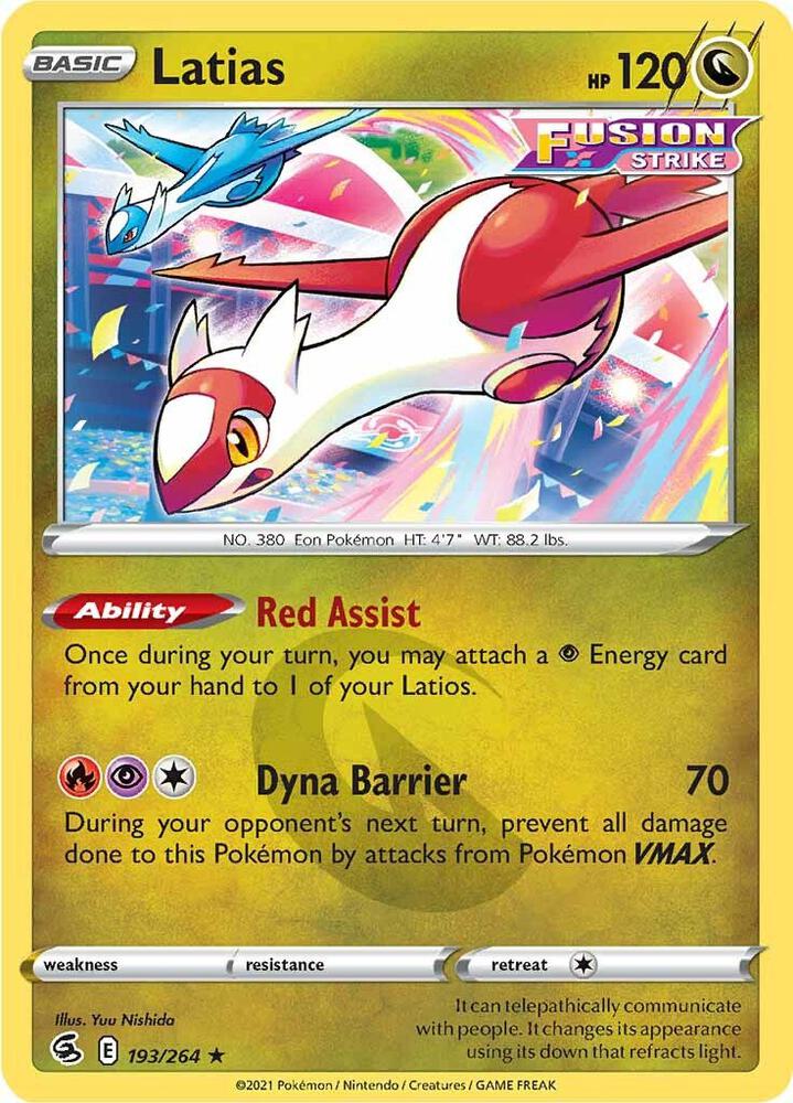 Latias 193/264 (SWSH08: Fusion Strike) 
