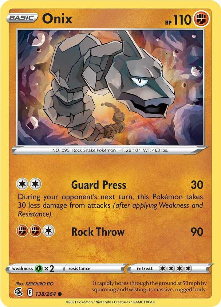 Onix 138/264 (SWSH08: Fusion Strike) 