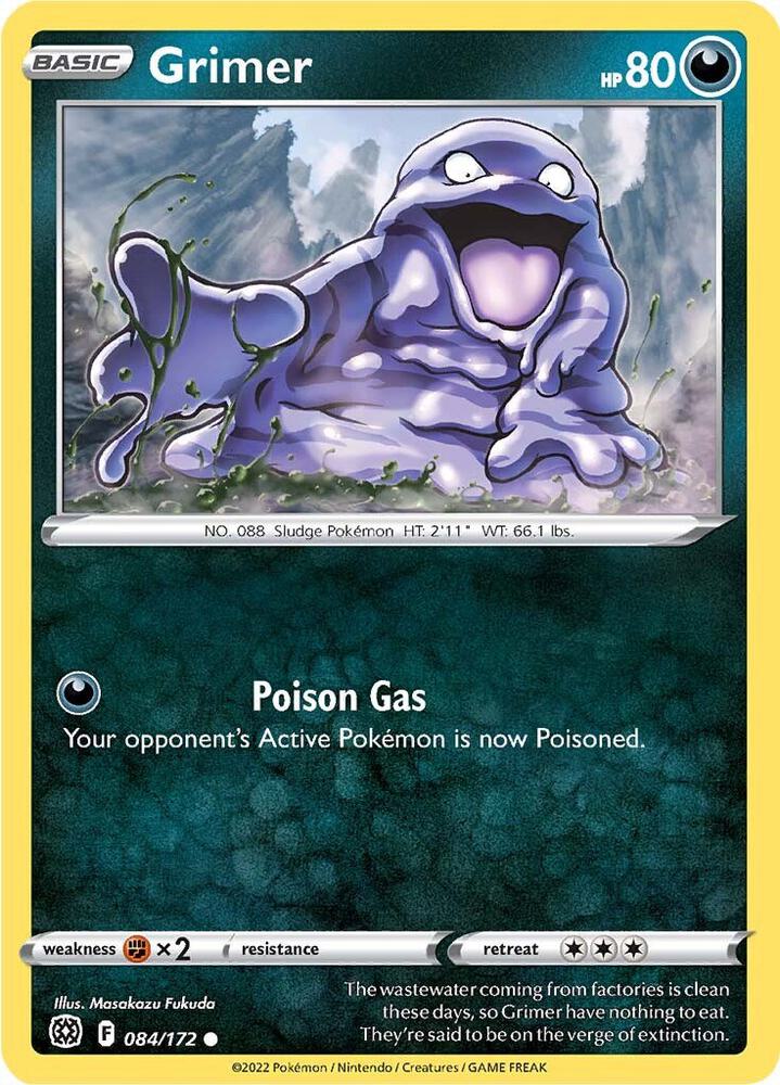 Grimer 084/172 (SWSH09: Brilliant Stars) 
