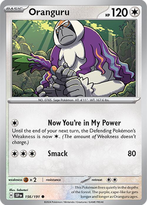 Oranguru 156/191 (SV08: Surging Sparks) 