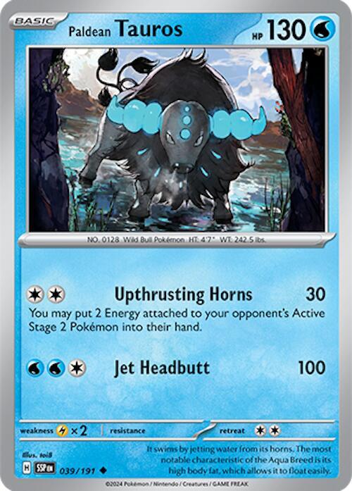 Paldean Tauros 039/191 (SV08: Surging Sparks) 