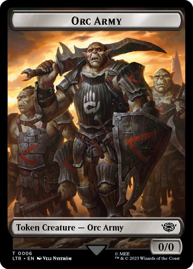 Orc Army Token 0006 6 (Universes Beyond: The Lord of the Rings: Tales of Middle-earth) 