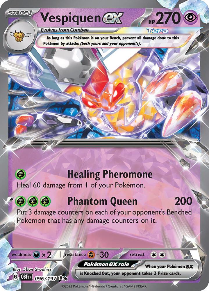 Vespiquen ex 096/197 (SV03: Obsidian Flames)  - Holofoil