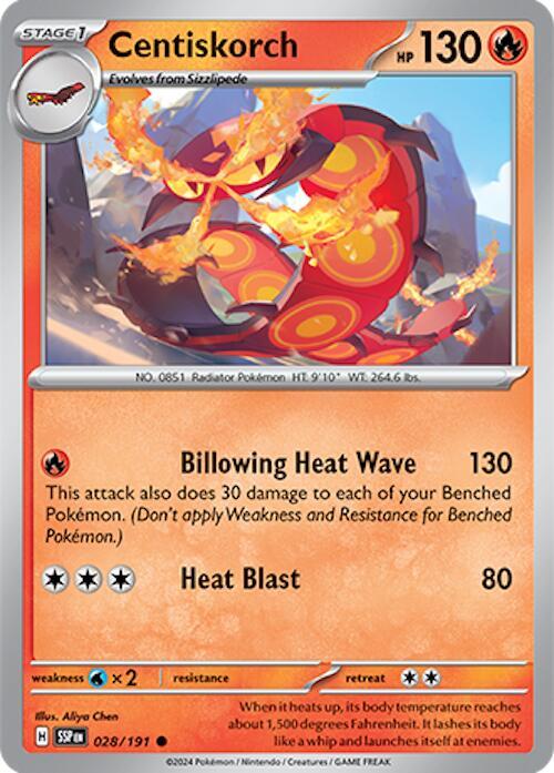Centiskorch 028/191 (SV08: Surging Sparks) 