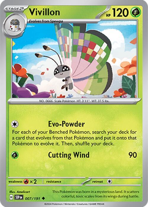 Vivillon 007/191 (SV08: Surging Sparks) 
