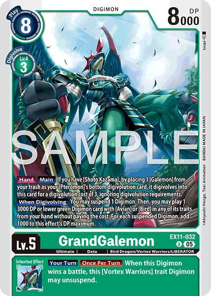 GrandGalemon EX11-032 U (Dawn of Liberator) 