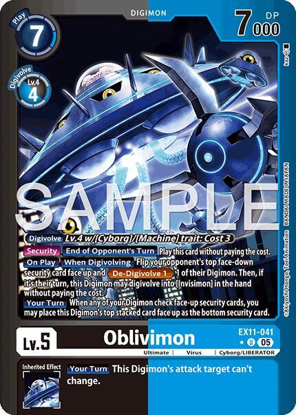 Oblivimon Limited Foil EX11-041 U (Dawn of Liberator)  - Foil