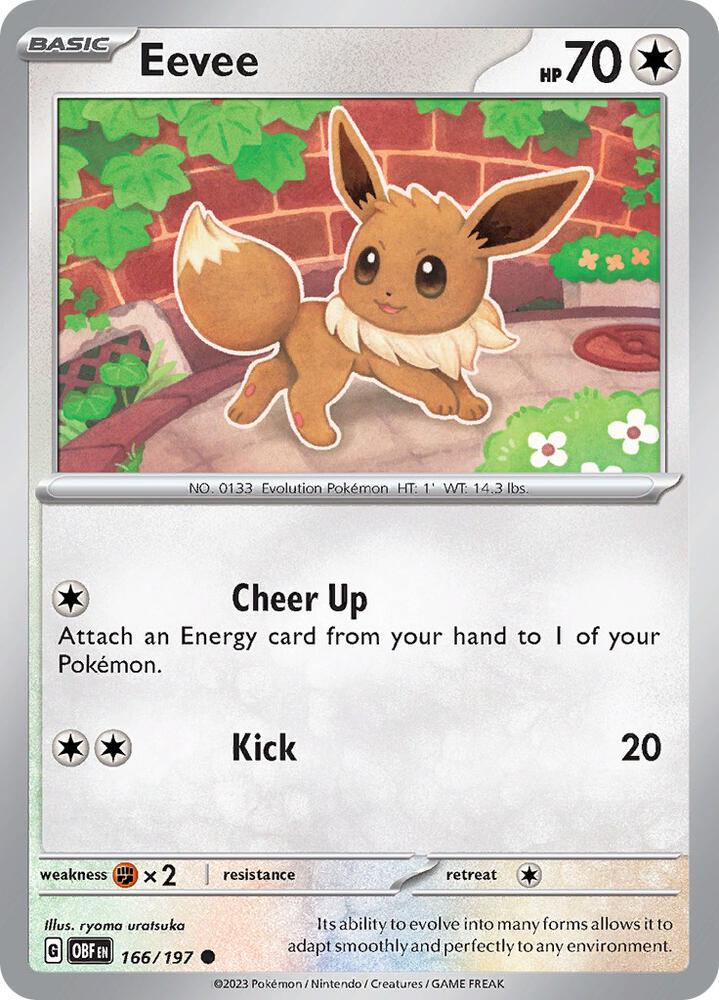 Eevee 166/197 (SV03: Obsidian Flames) 