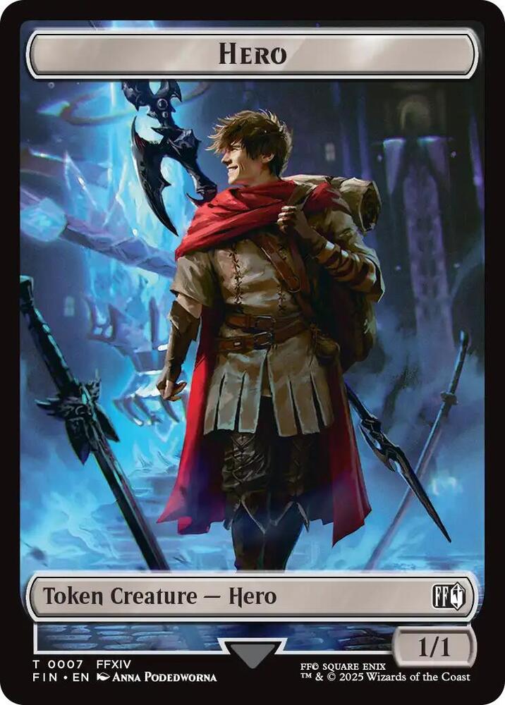Hero Bird Double Sided Token 7 // 16 (FINAL FANTASY) 