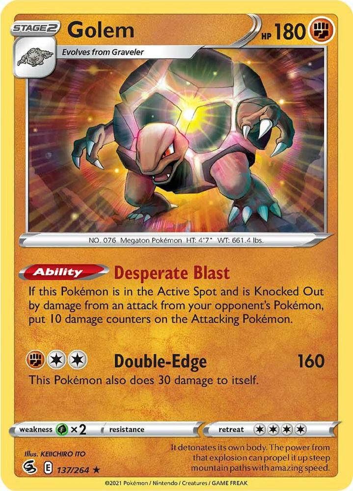 Golem 137/264 (SWSH08: Fusion Strike) 