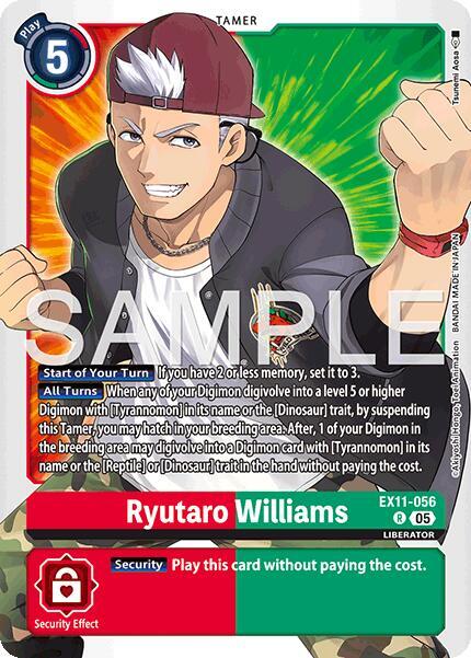 Ryutaro Williams EX11-056 R (Dawn of Liberator)  - Foil