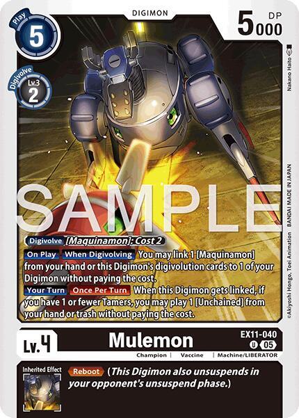 Mulemon EX11-040 U (Dawn of Liberator) 